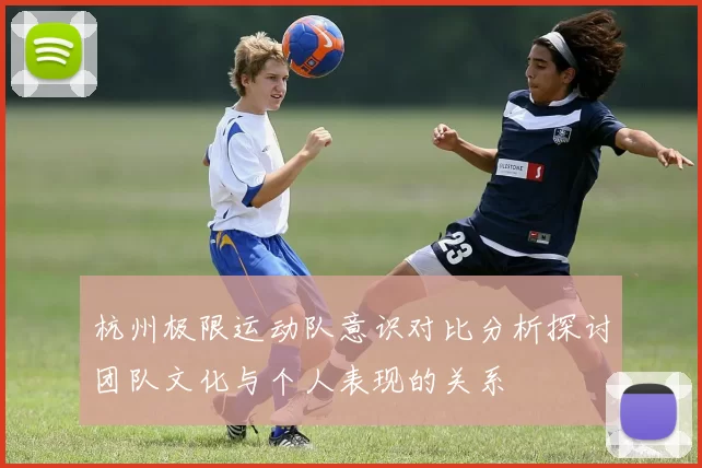 杭州极限运动队意识对比分析探讨团队文化与个人表现的关系